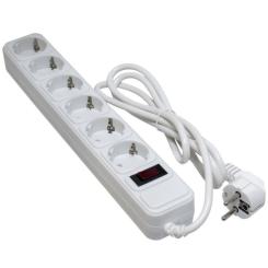 Сетевой фильтр питания Patron 3m (SP-1063W), 6 розеток White Фото