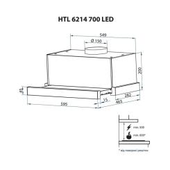 Вытяжка кухонная Minola HTL 6214 WH 700 LED Фото 11