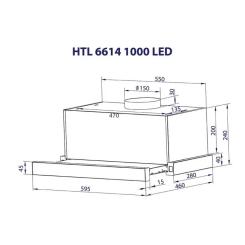 Вытяжка кухонная Minola HTL 6614 BL 1000 LED Фото 11