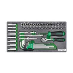 Набор инструментов Toptul комбінований 1/4" 50од. Фото