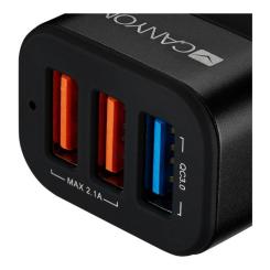 Зарядное устройство Canyon Universal 3xUSB car adapter Фото 2
