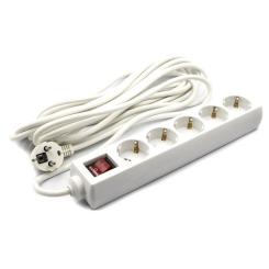 Сетевой фильтр питания PowerPlant 7 м, 5 розеток, 3x1мм2 Фото 1