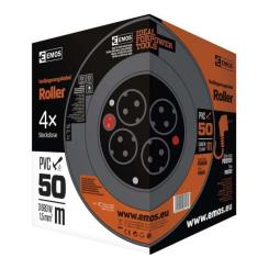 Сетевой удлинитель EMOS катушка 4 роз., 50 м Фото 3