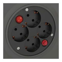 Сетевой удлинитель EMOS катушка 4 роз., 50 м Фото 4