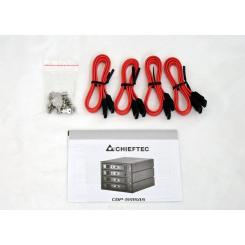 Бэкплейн Chieftec 3x5.25"/4x3.5" Hot-Swap Aluminium Фото 4