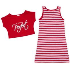 Платье детское Breeze в полоску с топом Фото 2