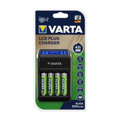 Зарядное устройство для аккумуляторов Varta LCD PLUG CHARGER +4*AA 2100 mAh Фото 3