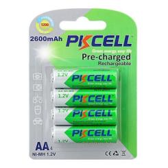 Аккумулятор PkCell AA R6 NiMH 2600mAh * 4 Фото