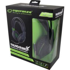 Наушники Esperanza EGH430 Black-Green Фото 1