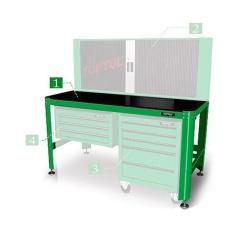 Верстак Toptul слюсарний 1560*710*827 мм Фото