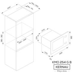 Микроволновая печь Kernau KMO 254 G B Фото 1