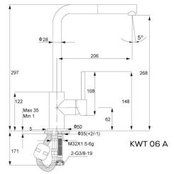 Смеситель Kernau KWT 06A PO SAND Фото 5