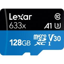 Карта памяти Lexar 128GB microSDXC class 10 UHS-I 633x Фото