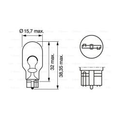 Автолампа Bosch 21W Фото 4
