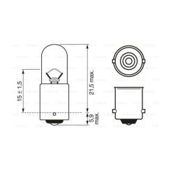 Автолампа Bosch 4W Фото 4