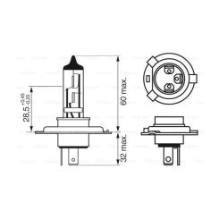 Автолампа Bosch галогенова 60/55W Фото 4