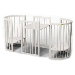 Кроватка Ingvart SMART BED OVAL білий Фото 1