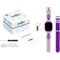 Смарт-часы Amigo GO005 4G WIFI Kids waterproof Thermometer Purple Фото 7