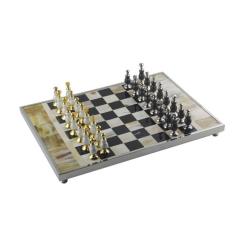Настольная игра Voltronic Шахматы, черно-белая доска мрамор Фото