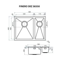 Мойка кухонная Minola FINERO SRZ 58350 Фото 8