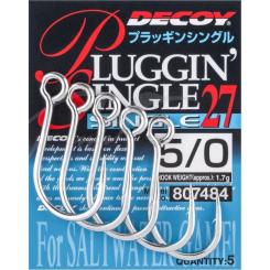 Крючок Decoy Single27 Pluggin Single 01 (8 шт/уп) Фото 1