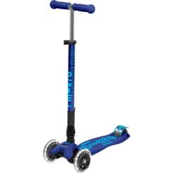 Самокат Micro Maxi Deluxe LED Темно-синий Фото