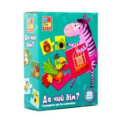 Развивающая игрушка Vladi Toys Где чей дом , украинский язык Фото