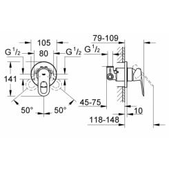 Смеситель Grohe BauLoop Фото 1