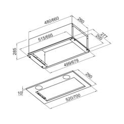 Вытяжка кухонная Pyramida CHX 522 IX Фото 6
