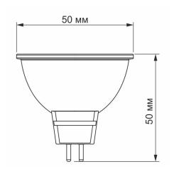 Лампочка Videx MR16e 6W GU5.3 3000K 220V Фото 2