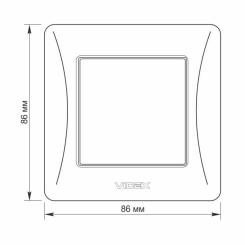 Выключатель Videx BINERA 1кл черный графит Фото 4