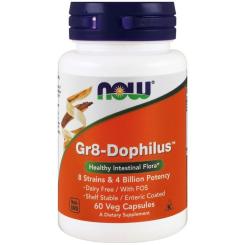 Пробиотики Now Foods Пробиотики для Улучшения Желудочного Тракта, Gr8-D Фото