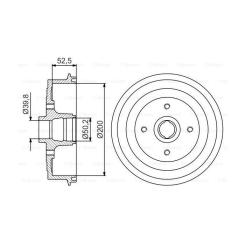 Тормозной барабан Bosch 0 986 477 217 Фото