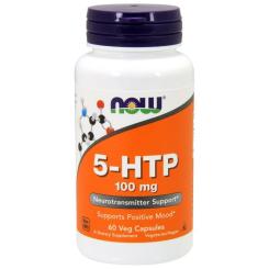 Аминокислота Now Foods 5-HTP (Гидрокситриптофан), 100мг, 60 вегетарианск Фото