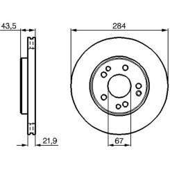 Тормозной диск Bosch 0 986 478 186 Фото 5