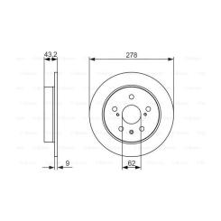 Тормозной диск Bosch 0 986 479 047 Фото 2