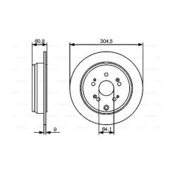 Тормозной диск Bosch 0 986 479 449 Фото 4