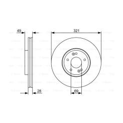 Тормозной диск Bosch 0 986 479 536 Фото 4