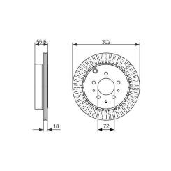 Тормозной диск Bosch 0 986 479 757 Фото 2