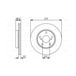 Тормозной диск Bosch 0 986 479 R97 Фото 4