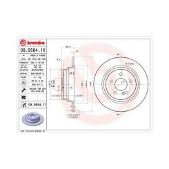 Тормозной диск Brembo 08.9584.11 Фото