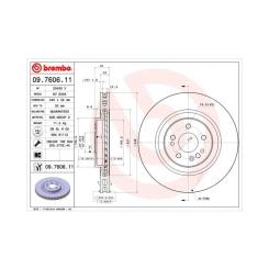 Тормозной диск Brembo 09.7606.11 Фото