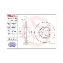 Тормозной диск Brembo 09.A272.11 Фото
