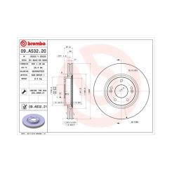 Тормозной диск Brembo 09.A532.20 Фото