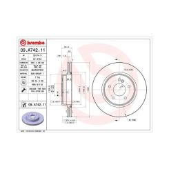 Тормозной диск Brembo 09.A742.11 Фото