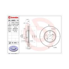 Тормозной диск Brembo 09.A865.11 Фото