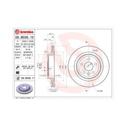 Тормозной диск Brembo 09.B026.11 Фото