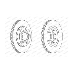 Тормозной диск FERODO DDF1887C Фото