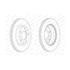 Тормозной диск FERODO DDF2413C Фото