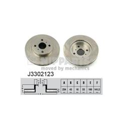 Тормозной диск Nipparts J3302123 Фото
